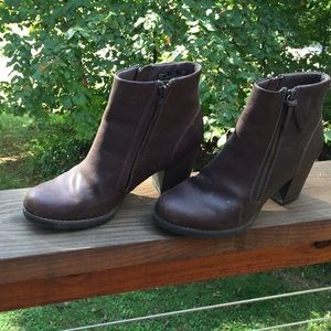 Brown Leather Ankle Boots